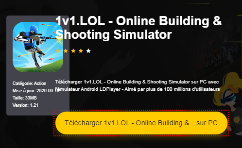 Installer 1v1.LOL - Simulateur de bâtisse et de tir en ligne sur PC