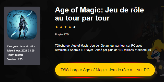 Installer Age of Magic: Jeu de rôle au tour par tour sur PC 