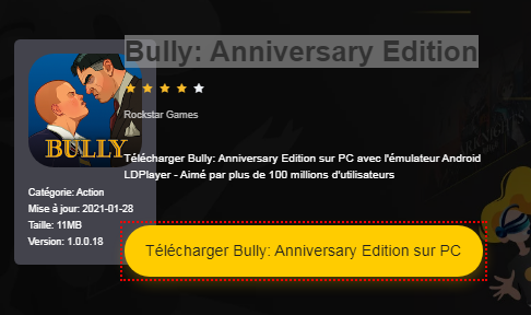 Installer Bully: Anniversary Edition sur PC 