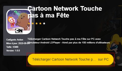 Installer Cartoon Network Touche pas à ma Fête sur PC 