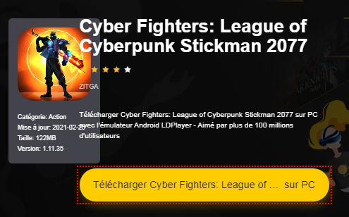 Installer Cyber Fighters: League of Cyberpunk Stickman 2077 sur PC 