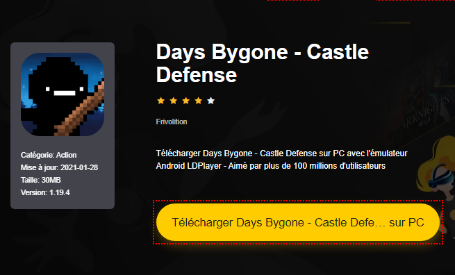 Installer Days Bygone - Castle Defense sur PC 