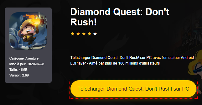 Installer Diamond Quest: Don't Rush! sur PC 