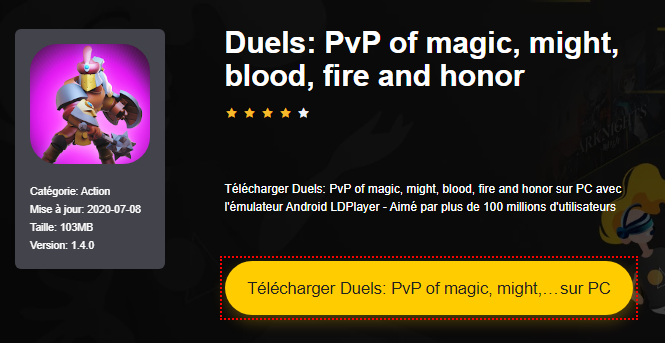 Installer Duels: PvP of magic, might, blood, fire and honor sur PC 