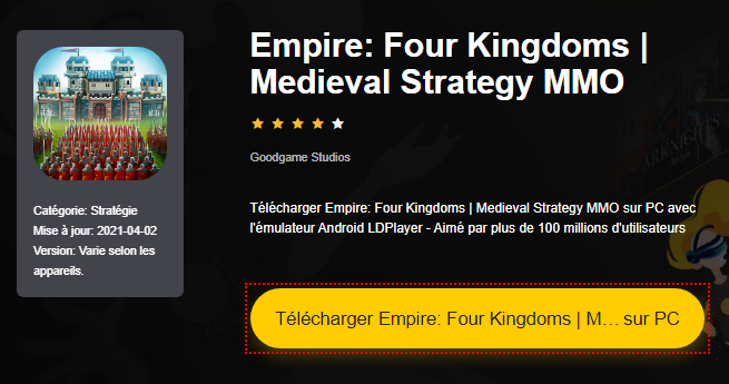 Installer Empire: Four Kingdoms | Medieval Strategy MMO sur PC 