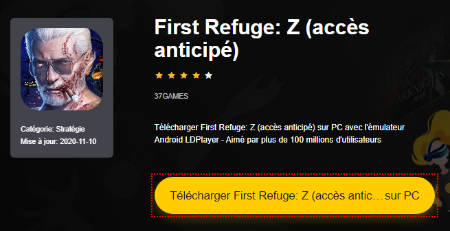 Installer First Refuge: Z (accès anticipé) sur PC 