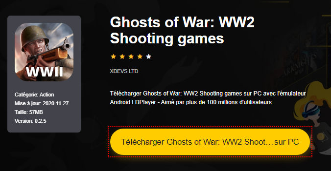 Installer Ghosts of War: WW2 Shooting games sur PC 