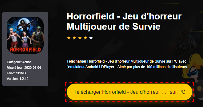 Installer Horrorfield - Jeu d'horreur Multijoueur de Survie sur PC 