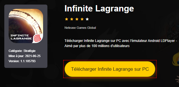 Installer Infinite Lagrange sur PC 