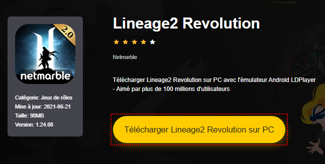 Installer Lineage2 Revolution sur PC 