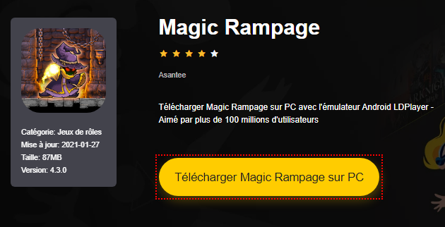 Installer Magic Rampage sur PC 