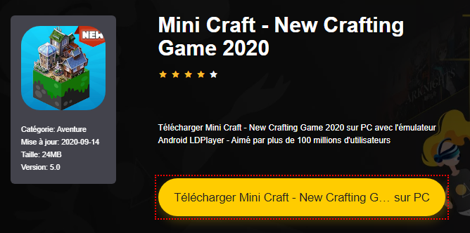 Installer Mini Craft - New Crafting Game 2020 sur PC 