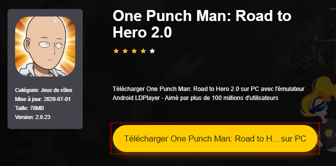 Installer One Punch Man: Road to Hero 2.0 sur PC 