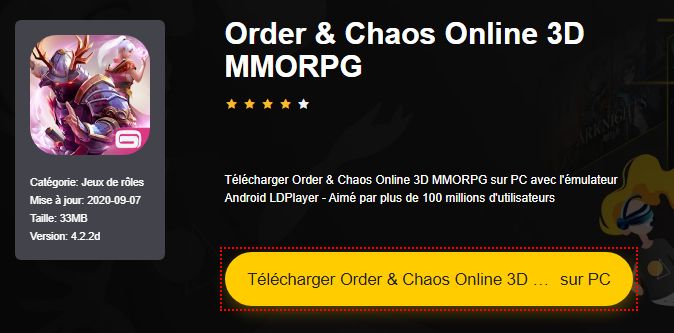 Installer Order & Chaos Online 3D MMORPG sur PC 