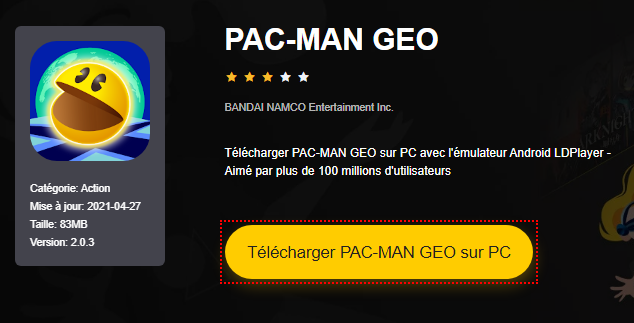 Installer PAC-MAN GEO sur PC 