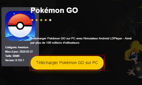 Installer Pokémon GO sur PC