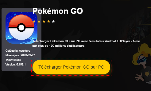 Installer Pokémon GO sur PC 