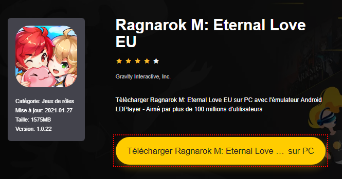 Installer Ragnarok M: Eternal Love EU sur PC 