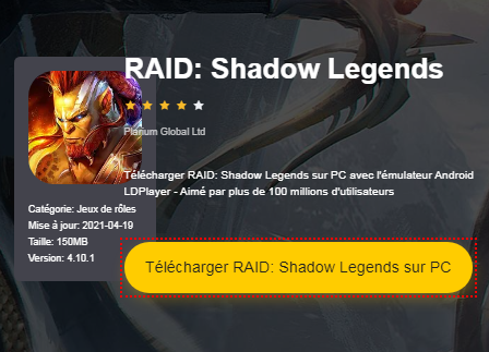 Installer RAID: Shadow Legends sur PC