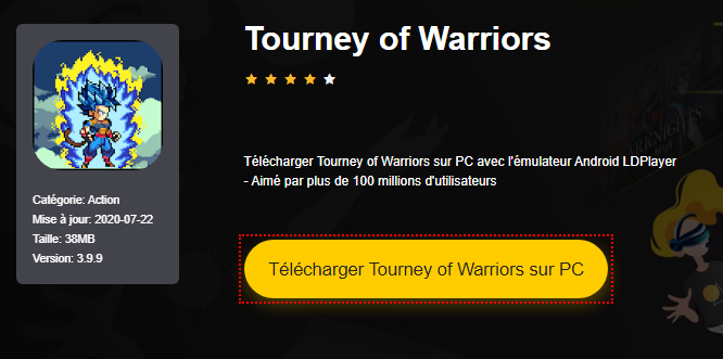 Installer Tourney of Warriors sur PC 