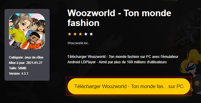 Installer Woozworld - Ton monde fashion sur PC 