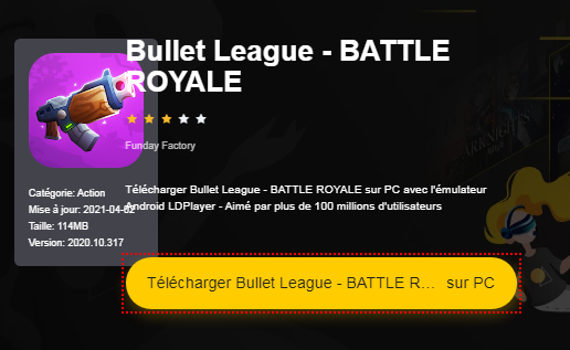 Installer Bullet League - BATTLE ROYALE sur PC 