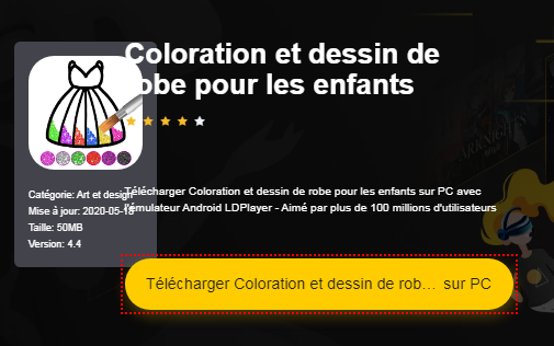 Installer Coloration et dessin de robe pour les enfants sur PC