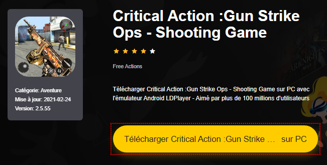 Installer Critical Action :Gun Strike Ops - Shooting Game sur PC 