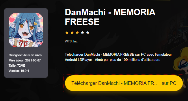 Installer DanMachi - MEMORIA FREESE sur PC 