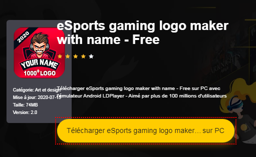 Installer eSports gaming logo maker with name - Free sur PC