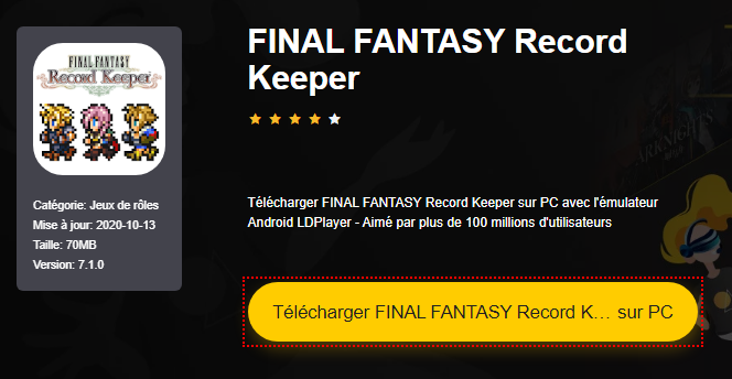 Installer FINAL FANTASY Record Keeper sur PC 