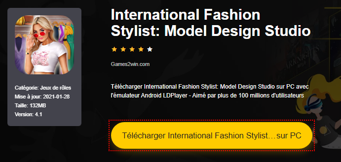 Installer International Fashion Stylist: Model Design Studio sur PC 