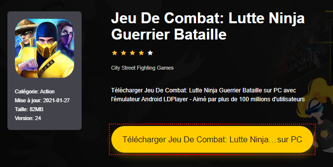 Installer Jeu De Combat: Lutte Ninja Guerrier Bataille sur PC 