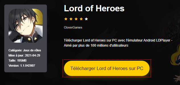 Installer Lord of Heroes sur PC 