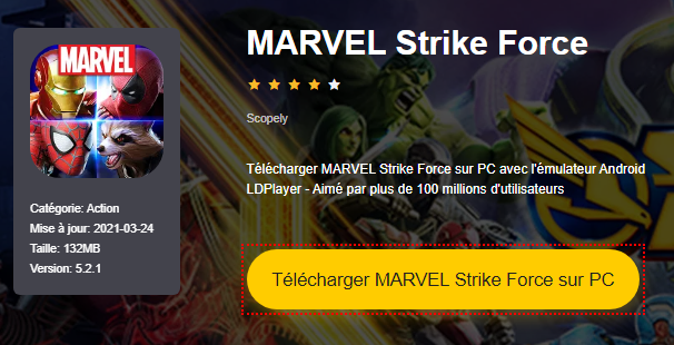 Installer MARVEL Strike Force sur PC 