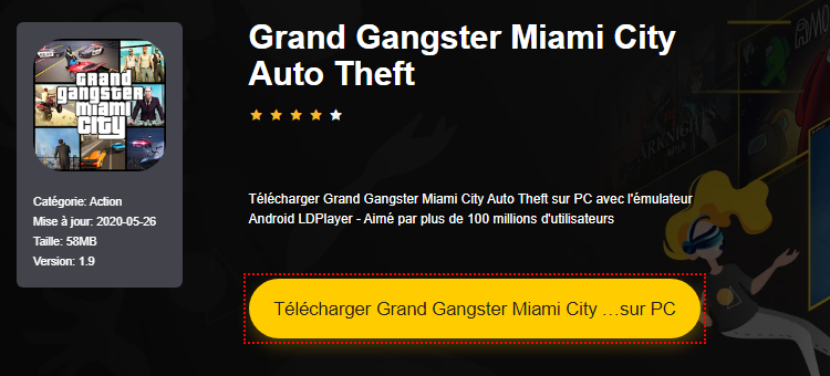 Installer Grand Gangster Miami City Auto Theft sur PC 