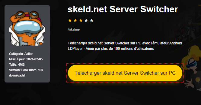 Installer skeld.net Server Switcher sur PC 