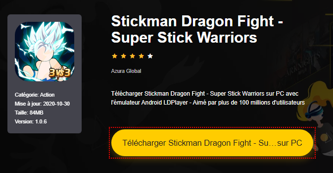 Installer Stickman Dragon Fight - Super Stick Warriors sur PC 