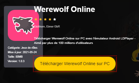 Installer Werewolf Online sur PC 