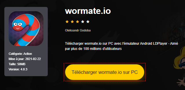 Installer wormate.io sur PC 