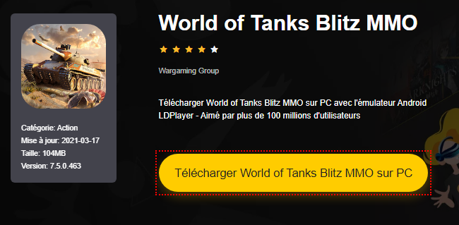 Installer World of Tanks Blitz MMO sur PC 