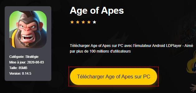 Installer Age of Apes sur PC 