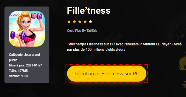 Installer Fille’tness sur PC 