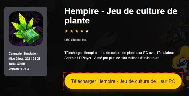 Installer Hempire - Jeu de culture de plante sur PC 