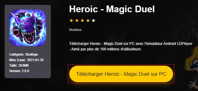 Installer Heroic - Magic Duel sur PC 