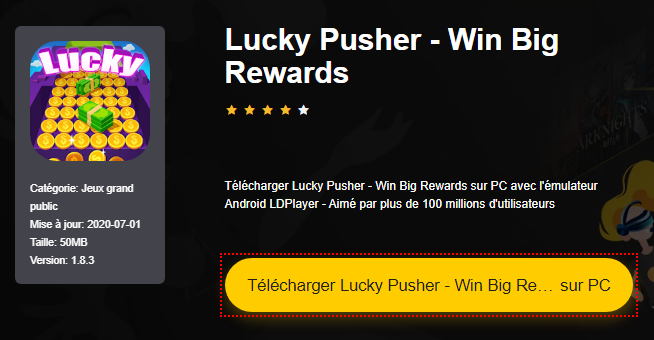 Installer Lucky Pusher - Win Big Rewards sur PC 