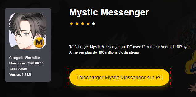 Installer Mystic Messenger sur PC 