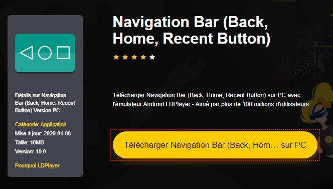 Installer Navigation Bar (Back, Home, Recent Button) sur PC 