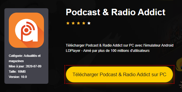 Installer Podcast & Radio Addict sur PC 