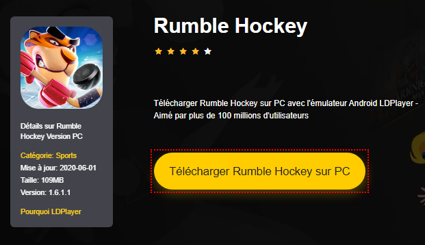 Installer Rumble Hockey sur PC 